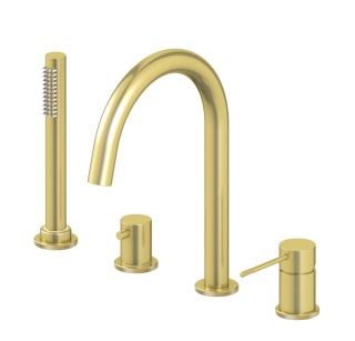 Смеситель на борт ванны Timo Saona 2320/17Y золото матовое